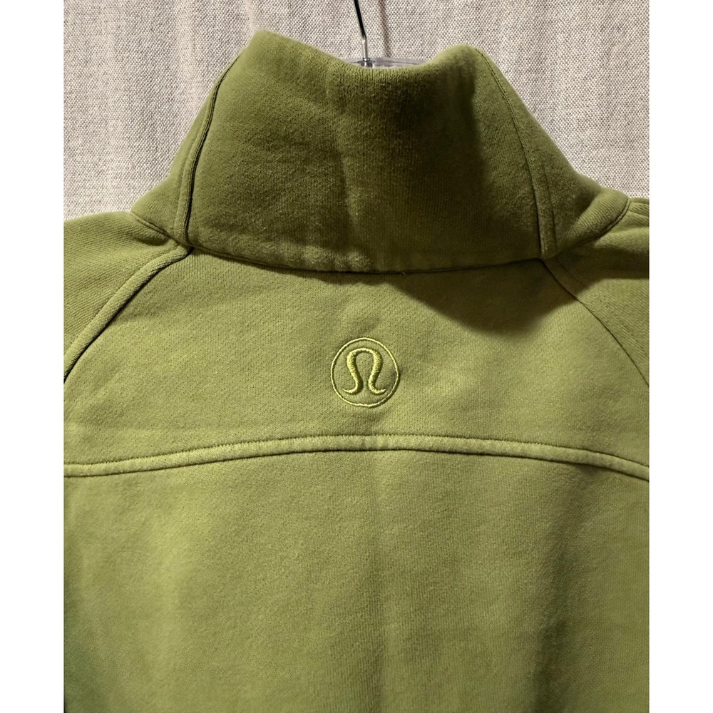 Lululemon Scuba Oversized Funnel Neck Half Zip Green Foliage Sweatshirt/S - Picture 10 of 11
